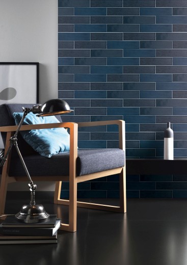 Wall tile vintage ceramic black graphite glossy kitchen wall bathroom MOS24-MOT10
