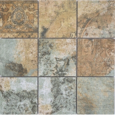 Ceramic mosaic porcelain stoneware beige brown gray-green matt wall floor kitchen bathroom shower MOS23-95CB