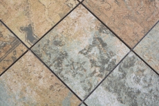 Ceramic mosaic porcelain stoneware beige brown gray-green matt wall floor kitchen bathroom shower MOS23-95CB