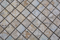 Ceramic mosaic porcelain stoneware multicolored matt wall floor kitchen bathroom shower MOS18-25CS