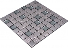 Glass mosaic mosaic tile electroplated silver metal kitchen tile backsplash MOS88-XCB5