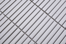 Ceramic mosaic mosaic rods white matt wall kitchen bathroom shower MOS24-CG91