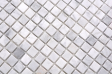 Natural stone mosaic marble white carrara look matt wall floor kitchen bathroom shower MOS38-15-2000