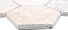 Natural stone mosaic tiles terrace travertine beige matt wall floor kitchen bathroom shower MOS42-HX146