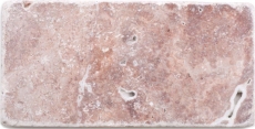 Natural stone mosaic tiles travertine red matt wall floor kitchen bathroom shower MOSF-45-M450