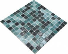 Swimming pool mosaic pool mosaic glass mosaic green anthracite iridescent wall floor kitchen bathroom shower MOS220-P56258_f