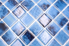 Swimming pool mosaic pool mosaic glass mosaic blue iridescent wall floor kitchen bathroom shower MOS220-P56385_f