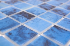 Swimming pool mosaic pool mosaic glass mosaic blue iridescent wall floor kitchen bathroom shower MOS220-P56385_f