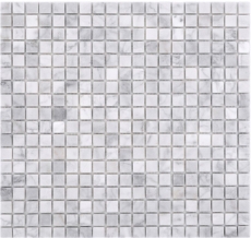 Natural stone mosaic marble white carrara look matt wall floor kitchen bathroom shower MOS38-15-2000_f