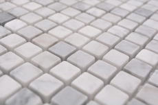 Natural stone mosaic marble white carrara look matt wall floor kitchen bathroom shower MOS38-15-2000_f