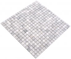 Natural stone mosaic marble white carrara look matt wall floor kitchen bathroom shower MOS38-15-2000_f