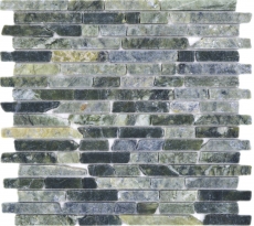 Natural stone mosaic tiles marble green matt wall floor kitchen bathroom shower MOS40-0407_f