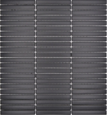 Ceramic mosaic mosaic rods black matt wall kitchen bathroom shower MOS24-CG01_f