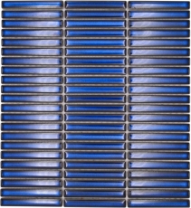 Ceramic mosaic mosaic tiles cobalt blue glossy wall kitchen bathroom shower MOS24-CG51_f