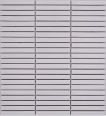 Ceramic mosaic mosaic rods white matt wall kitchen bathroom shower MOS24-CG91_f