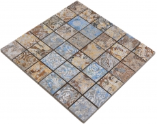 Hand pattern ceramic mosaic porcelain stoneware strong multicolored matt wall floor kitchen bathroom shower MOS14-47CV_m