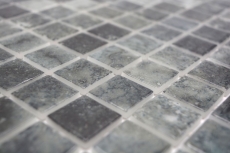 Hand sample swimming pool mosaic pool mosaic glass mosaic black anthracite iridescent wall floor kitchen bathroom shower MOS220-P56253_m