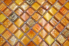 Hand-painted glass mosaic mosaic tile orange glossy snake wall kitchen bathroom shower MOS68-WL44_m