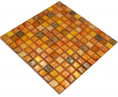 Hand-painted glass mosaic mosaic tile orange glossy snake wall kitchen bathroom shower MOS68-WL44_m