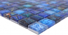 Hand-painted glass mosaic mosaic tile blue glossy Bird wall kitchen bathroom shower MOS68-WL74_m