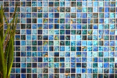 Hand-painted glass mosaic mosaic tile blue glossy Bird wall kitchen bathroom shower MOS68-WL74_m