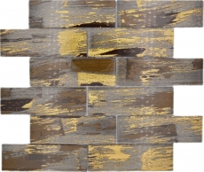 Hand-painted glass mosaic mosaic tile black with gold glossy wall kitchen bathroom shower MOS88-SW01_m