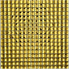 Hand pattern diamond mosaic tile gold glossy wall floor kitchen bathroom shower MOS130-GO821_m