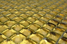 Hand pattern diamond mosaic tile gold glossy wall floor kitchen bathroom shower MOS130-GO821_m