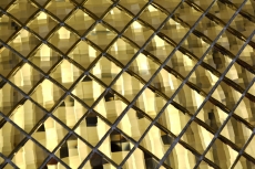 Hand pattern diamond mosaic tile gold glossy wall floor kitchen bathroom shower MOS130-GO823_m