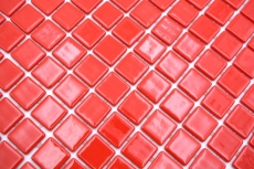 Hand sample swimming pool mosaic pool mosaic glass mosaic red glossy wall floor kitchen bathroom shower MOS220-P25808_m