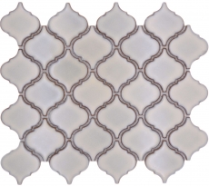 Hand-painted ceramic mosaic mosaic tiles antique white glossy wall floor kitchen bathroom shower MOS13-PAW5_m