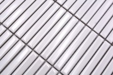 Hand-painted ceramic mosaic mosaic tiles white glossy wall kitchen bathroom shower MOS24-CG11_m