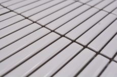 Hand-painted ceramic mosaic mosaic tiles white glossy wall kitchen bathroom shower MOS24-CG11_m