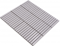 Hand-painted ceramic mosaic mosaic tiles white glossy wall kitchen bathroom shower MOS24-CG11_m