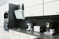 Hand-painted ceramic mosaic mosaic tiles black glossy wall kitchen bathroom shower MOS24-CG21_m