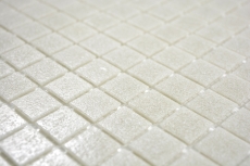 Glass mosaic mosaic tile Light gray Cream Spots shower BATH WALL kitchen wall - MOS200-A05-N