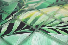 Glass mosaic mosaic tile rainforest green leaves look MOS88-Pic01