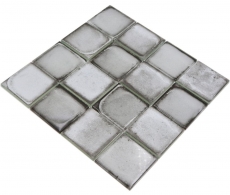 Glass mosaic mosaic tile Retro Vinatage cement style pastel gray MOS88-S02