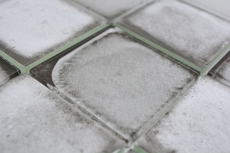 Glass mosaic mosaic tile Retro Vinatage cement style pastel gray MOS88-S02