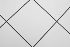 Self-adhesive mosaic mat metal white tile look with black joint MOS200-W01