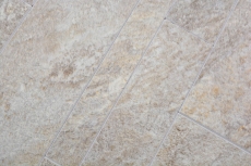 Self-adhesive mosaic mat vinyl stone look beige gray rectangular MOS200-SP01