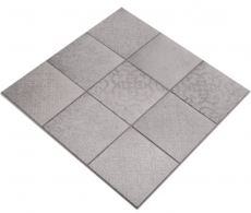 Self-adhesive mosaic mat vinyl shabby chic gray ornament MOS200-SCELLO