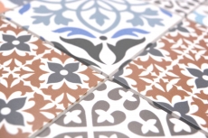 Self-adhesive mosaic mat vinyl Spanish tile look ornament colorful MOS200-S1406