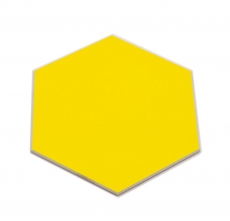 Self-adhesive hexagon vinyl mosaic tile yellow MOS200-S07