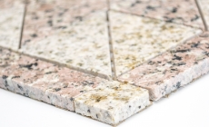 Mosaic inlay Rosone Natural stone mosaic Sand Rosso beige rose Article SPO 850/ST30