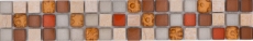 Natural stone border decorative strip skirting glass mosaic border accent strip decor - MOS92-BO1109_f