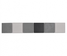 Mosaic border Borde mix gray ceramic MOS14BOR-0123