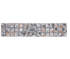 Mosaic Border Spring Flower Retro MOS18CBOR-1401