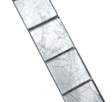 Mosaic border Glass mosaic Mosaic tile Silver structure MOS123BOR-8SB26