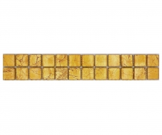 Mosaic border Glass mosaic Mosaic tile Gold structure MOS120BOR-0782